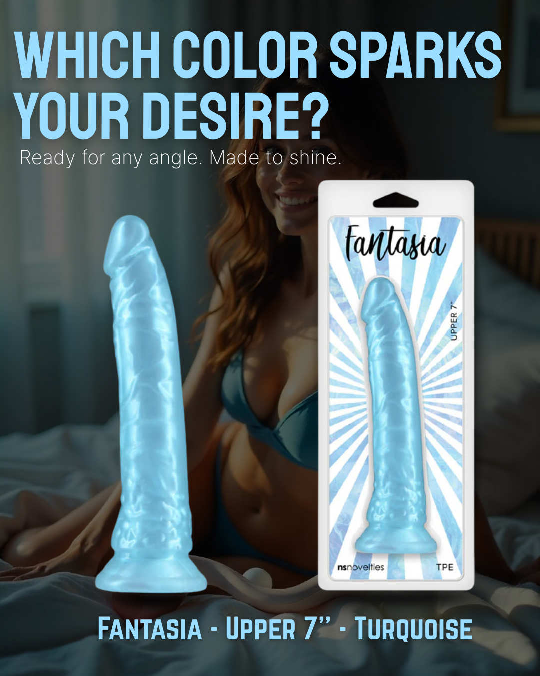 What Makes the Fantasia 7'' Turquoise Dildo by NS Novelties a Must-Have Pleasure Toy?