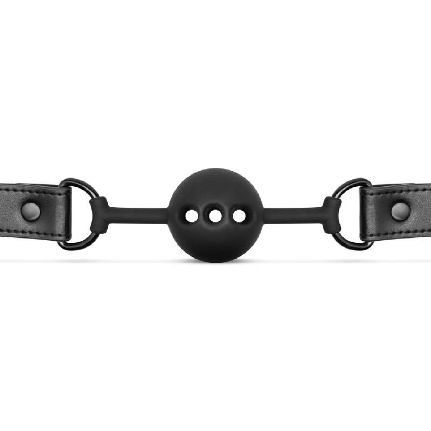 Breathable Silicone Ball Gag Black