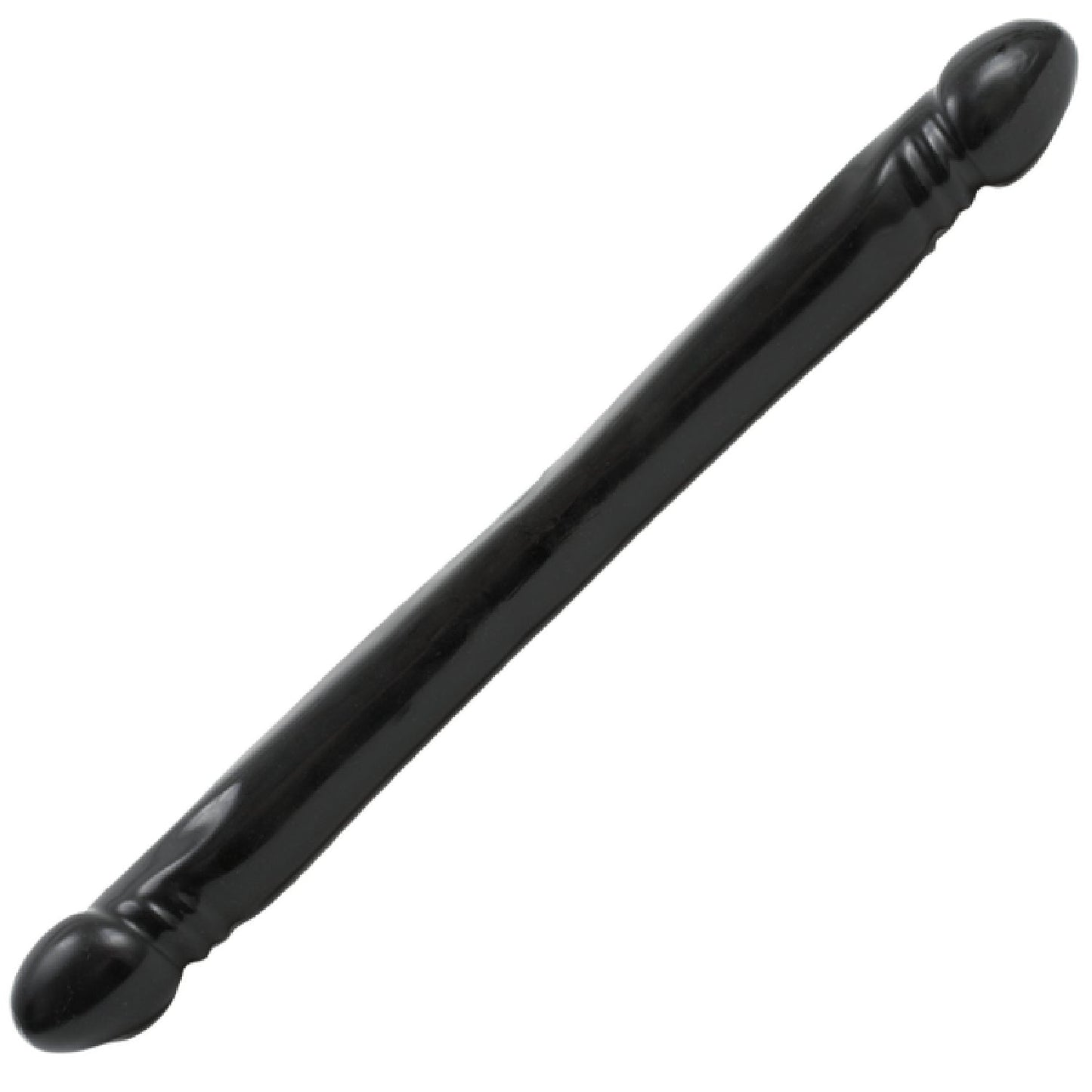 The Classic Double Header Dong - 18" - Smooth (Black)