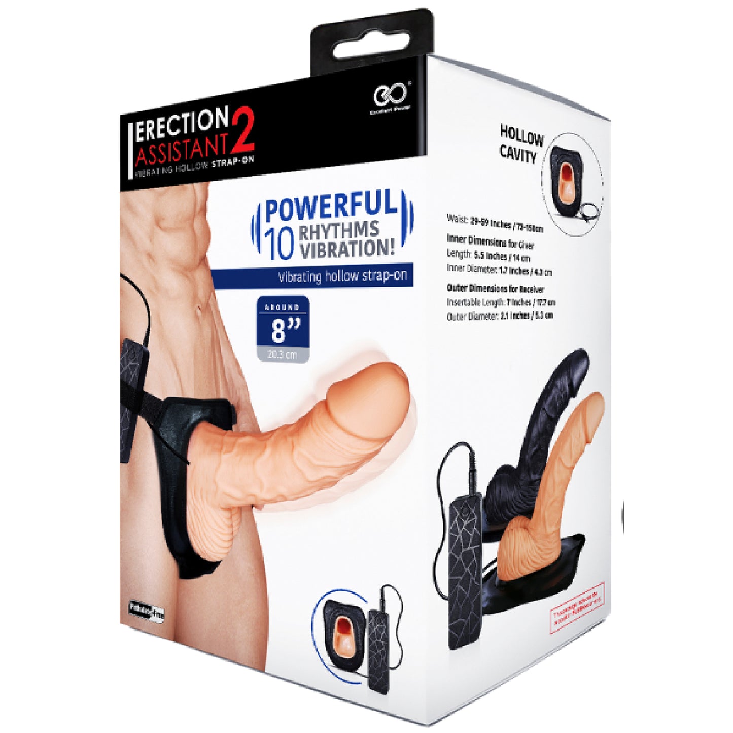 Erection Assistant 2 - 8" Strap-on - Buy Sex Toys In Australia | Best Cock Rings in Australia
