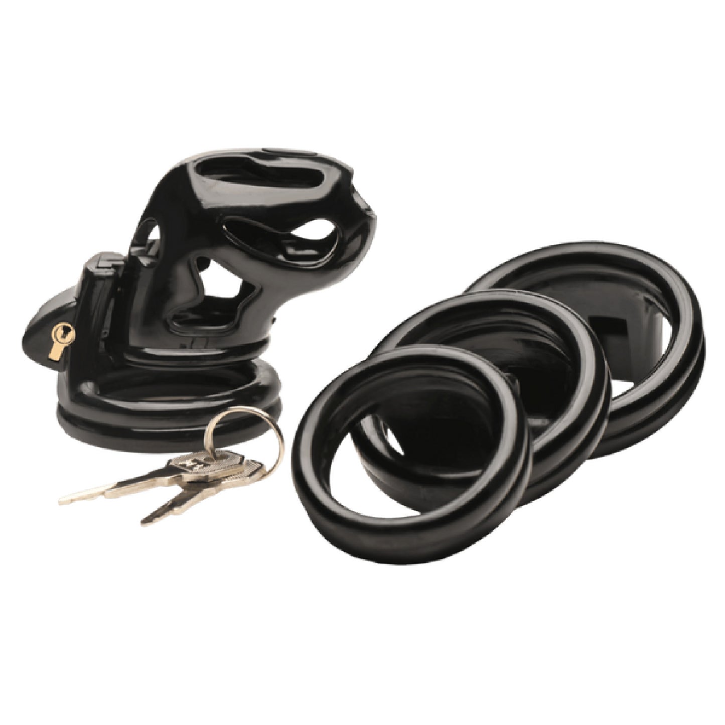 Hard Stop Double Ring Chastity Cage - Buy Sex Kits in Australia | bullet vibrators Australia