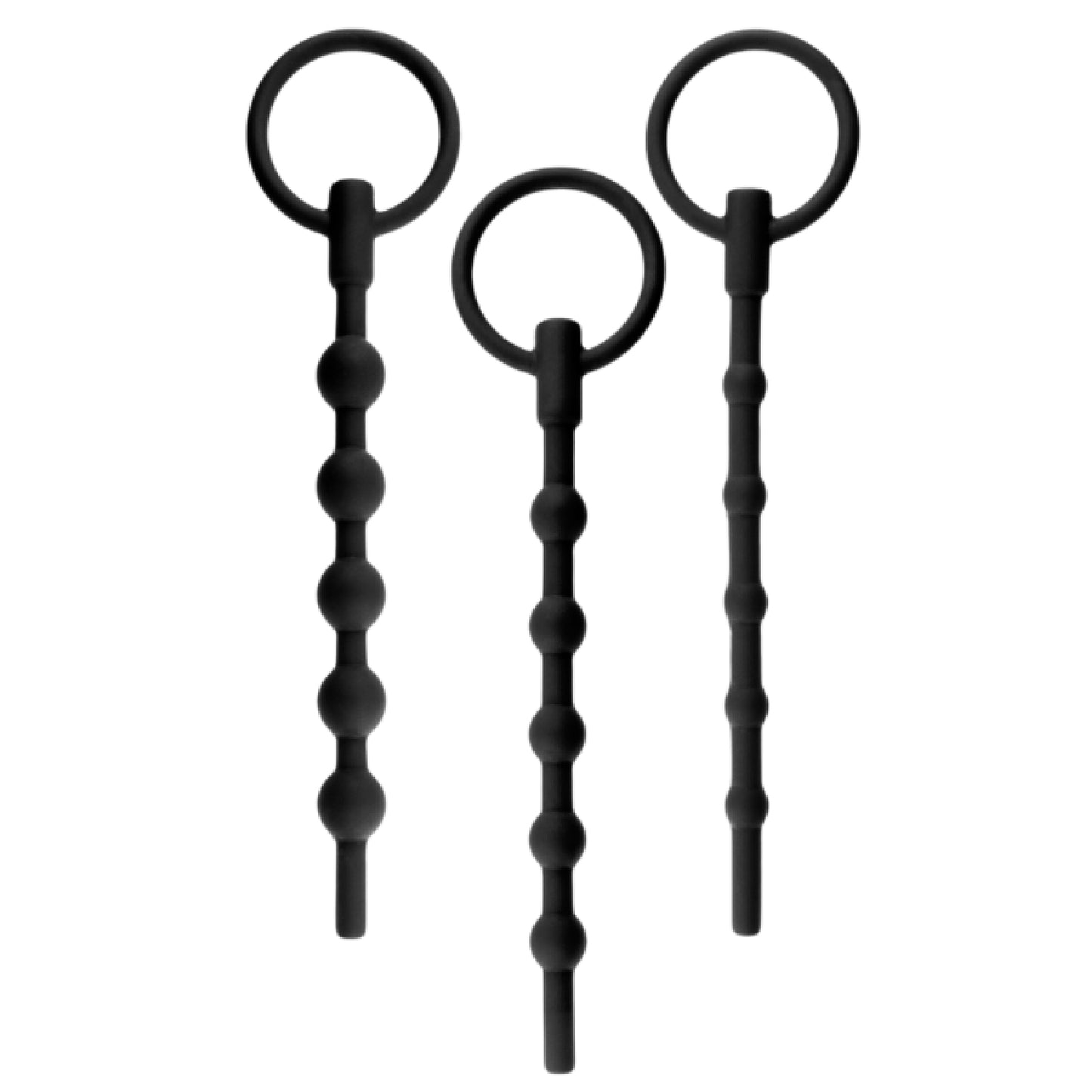 Silicone Urethal Sounding Kit - Ribbed - bondage gear Australia | Buy Sex Toys In Australia