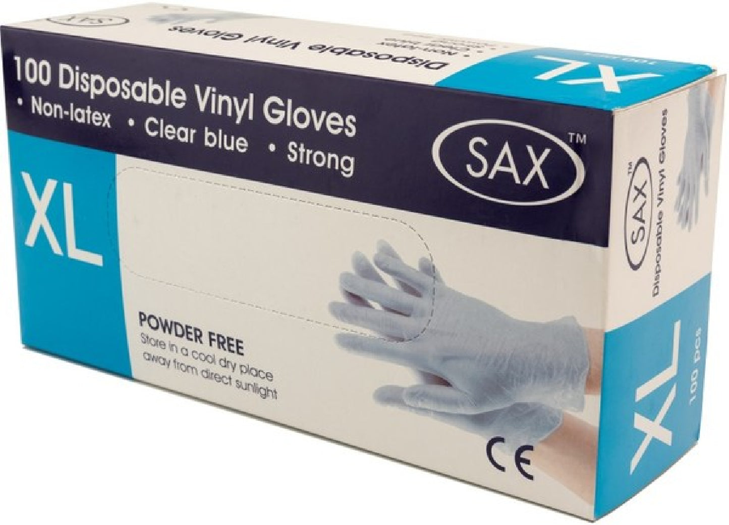 100 X Disposable Vinyl Gloves - Blue - adult store online Australia | Best Cock Rings in Australia