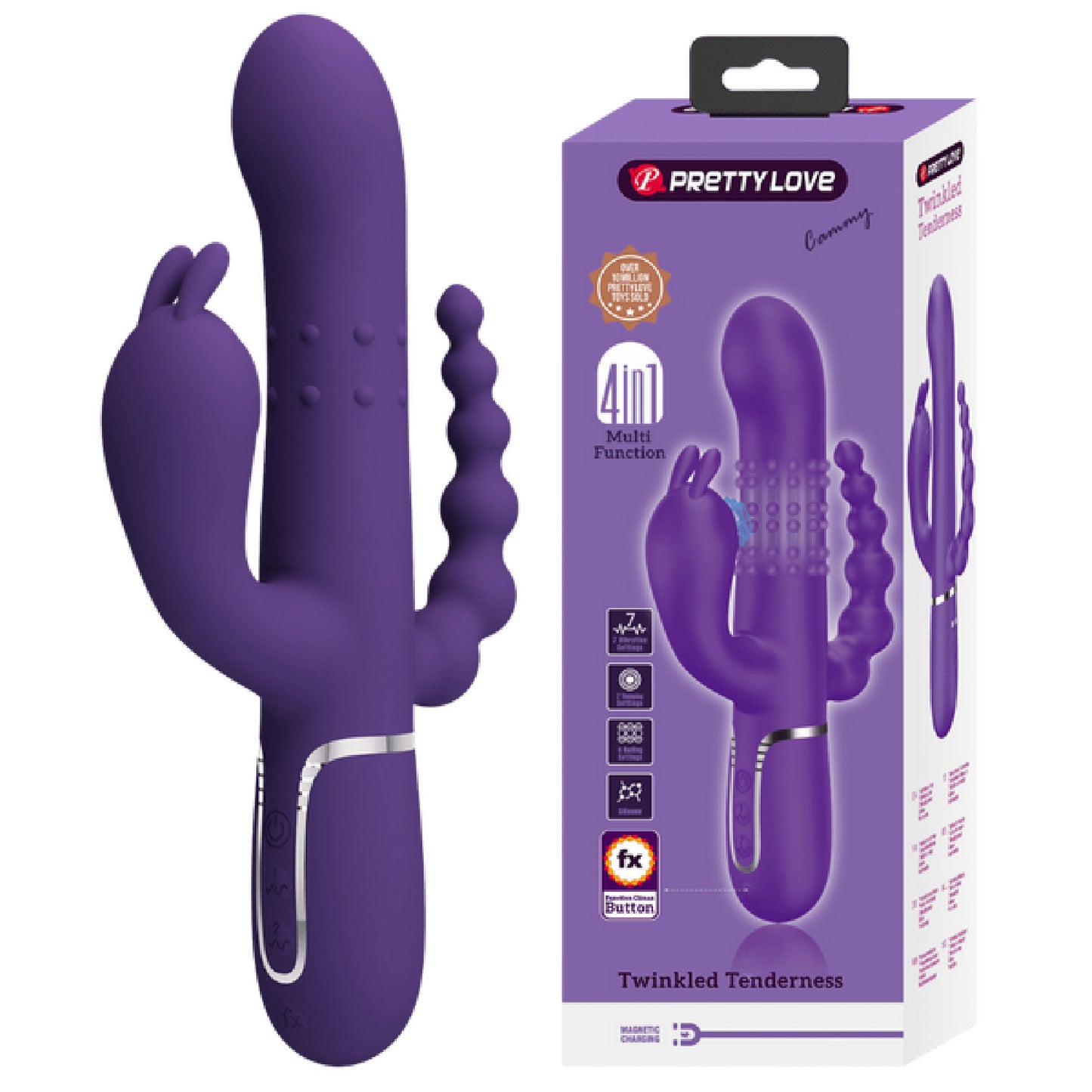 Cammy - 4in1 Multi-function Vibrator - Strap Ons in Australia | sex kits Australia