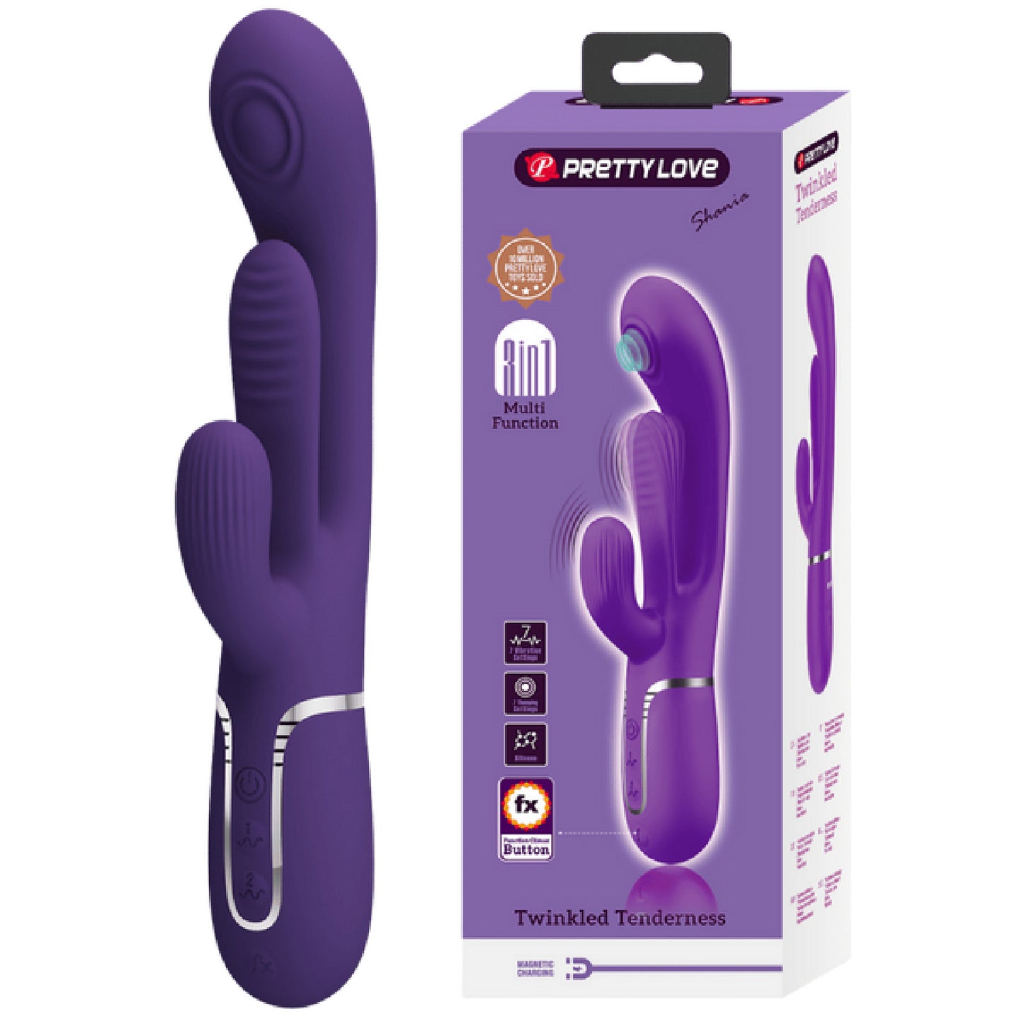 Shania - 4in1 Multi-function Vibrator - fetish gear Australia | glass sex toys Australia
