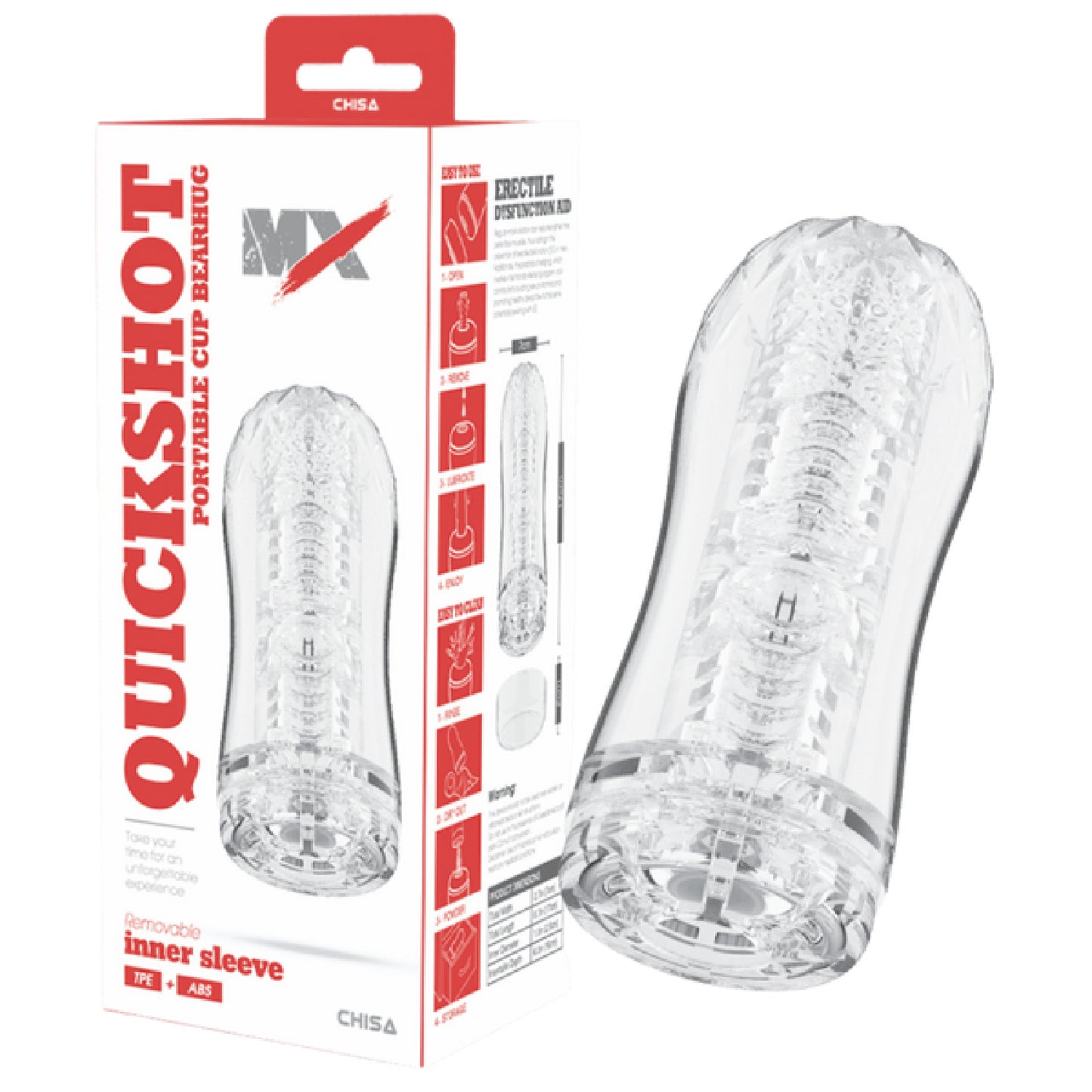 Quickshot Portable Cup Bearhug - Buy Glass Sex Toys in Australia | male masturbators Australia