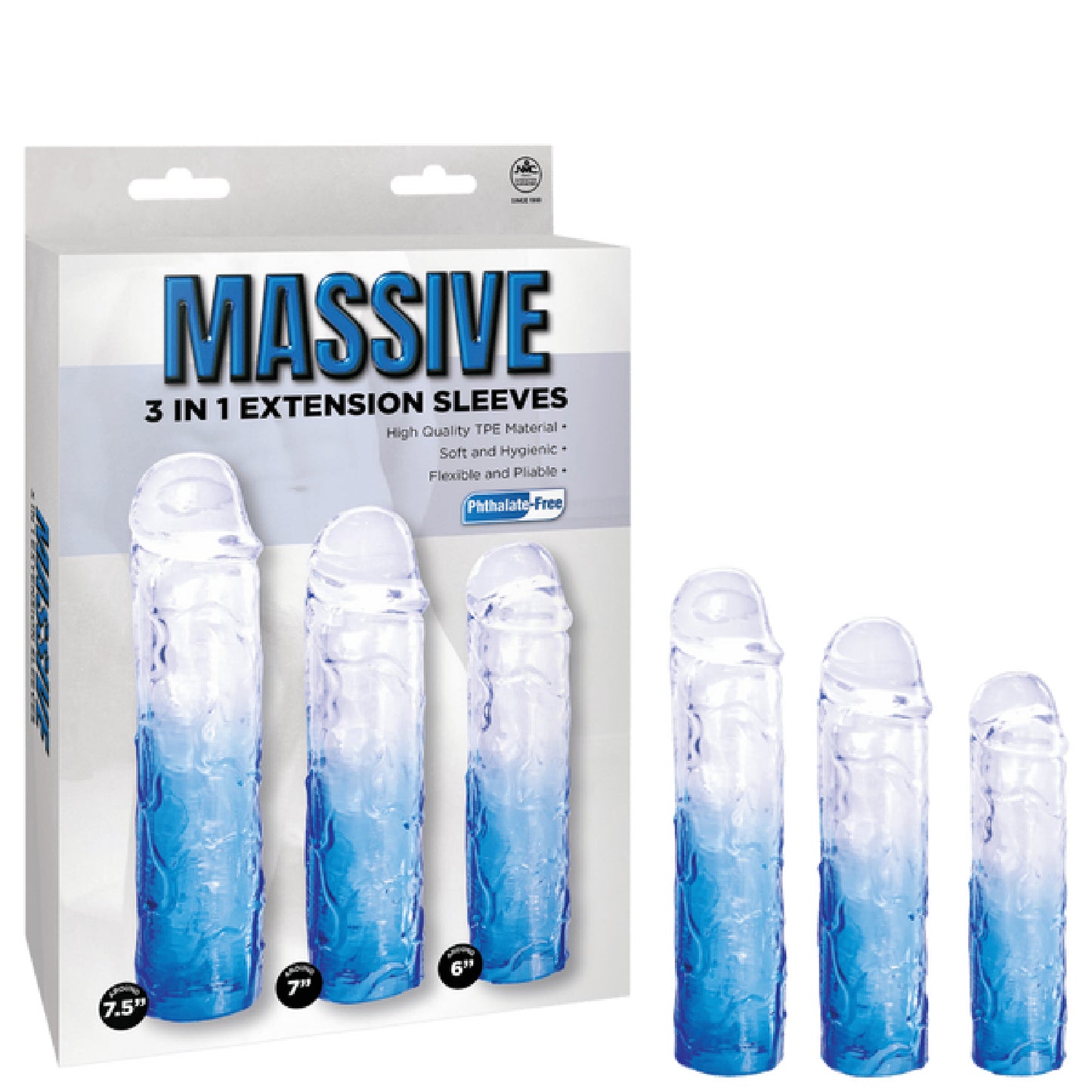 3 in 1 Extension Sleeve - sex lubes Australia | male masturbators Australia
