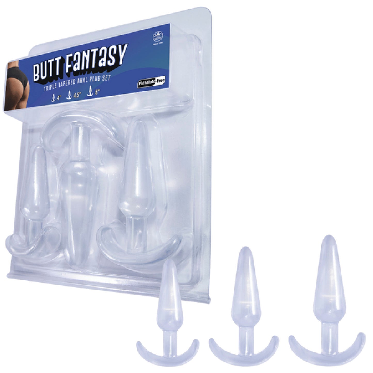 Butt Fantasy - Triple Tapered Anal Plug Set - Best Anal Toys in Australia | Bullet Vibrators in Australia