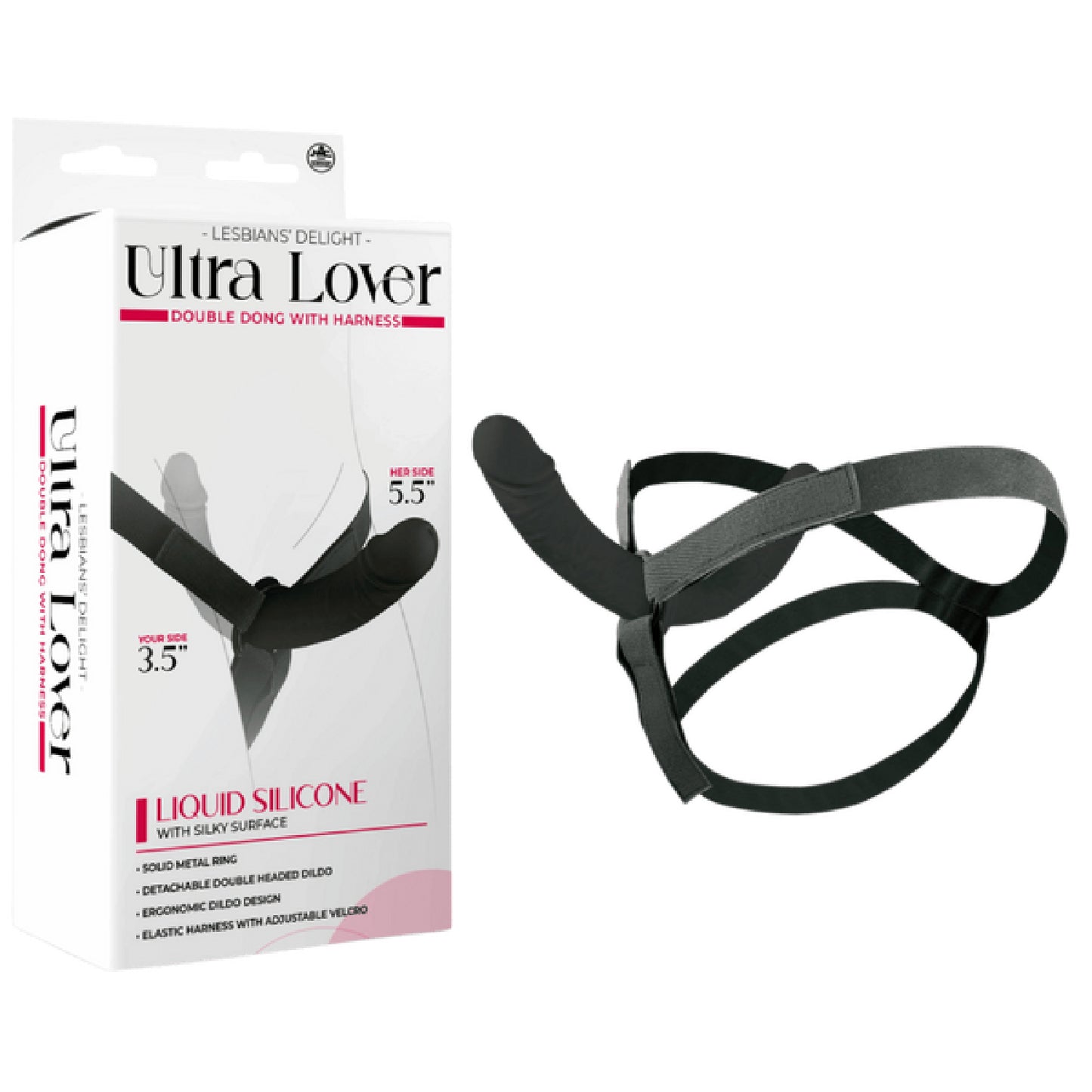 Ultra Lover - Double Penetrix Dong with Harness - sex toys, adult | female sex toys