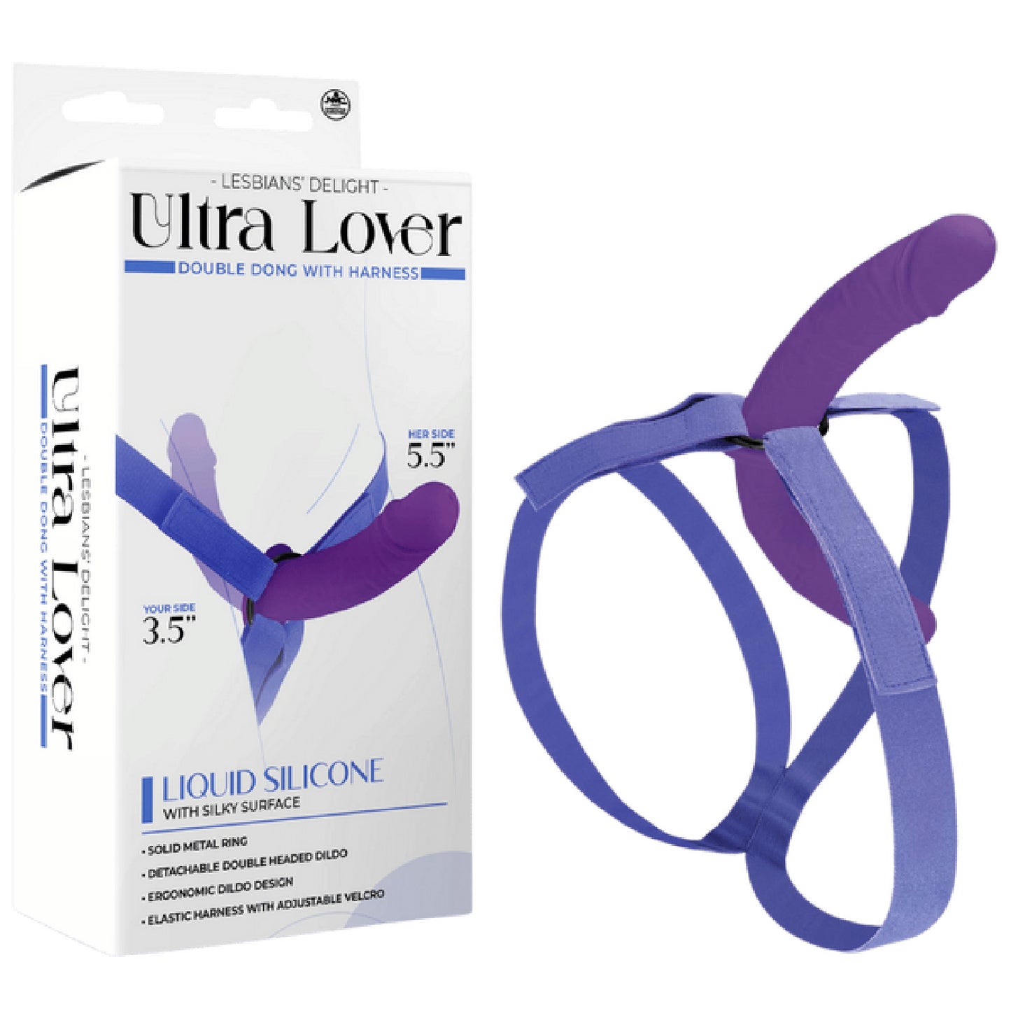 Ultra Lover - Double Penetrix Dong with Harness - sex toys, adult | female sex toys