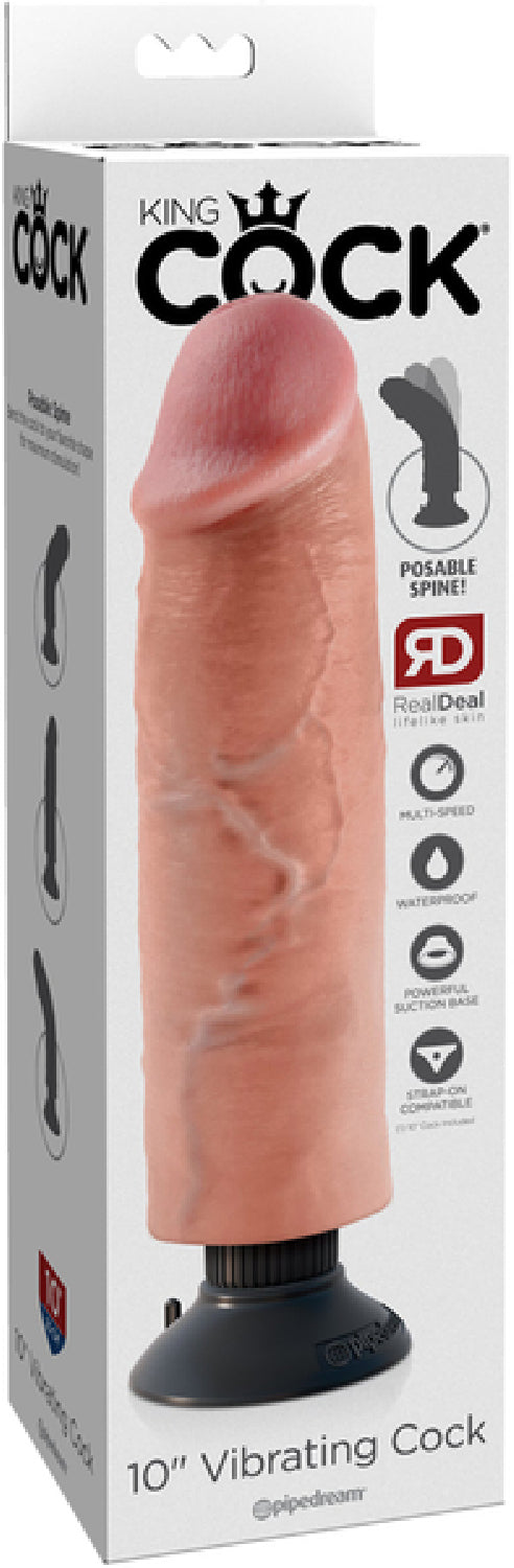 10" Vibrating Cock - Male Strap Ons Australia | Buy Condoms Online in Australia