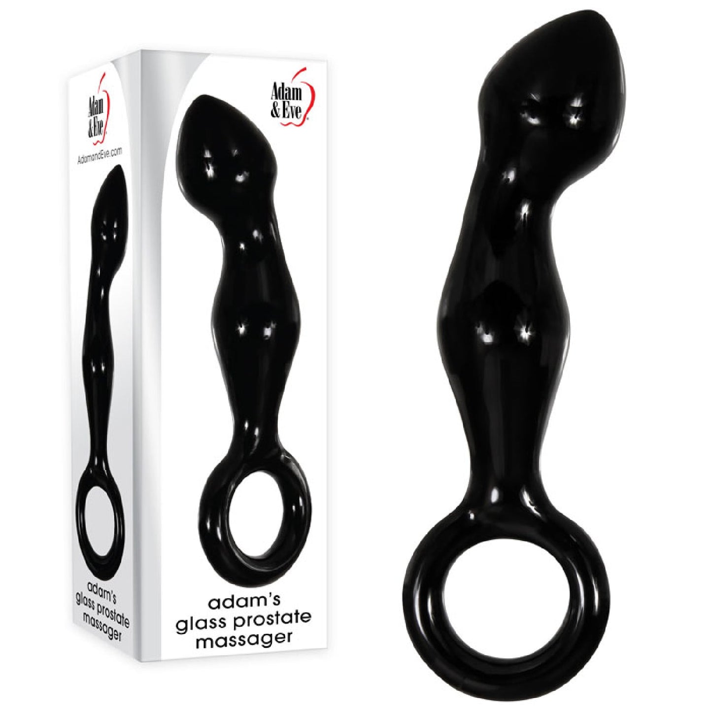 Adam & Eve ADAMS GLASS PROSTATE MASSAGER - Best Cock Rings in Aus