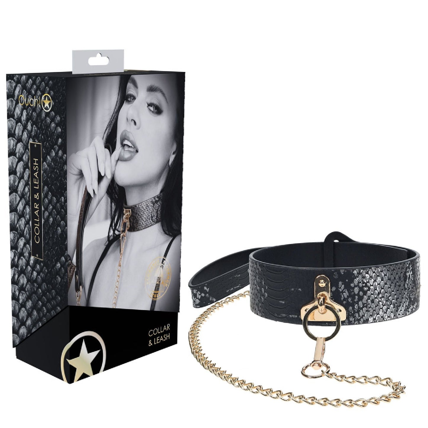 OUCH! Florence Collection - Collar with Leash - Buy Sex Toys In A
