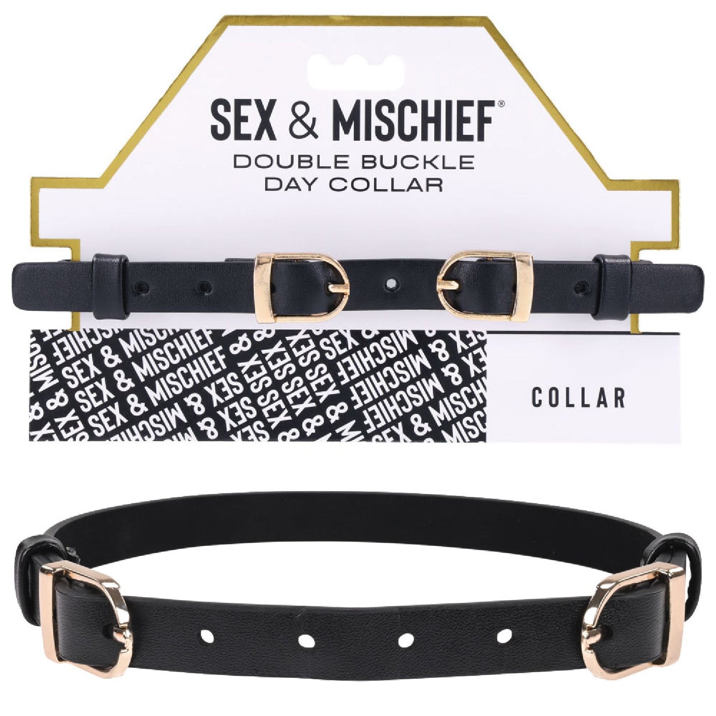 Sex & Mischief Double Buckle Day Collar - Best Anal Toys in Austr