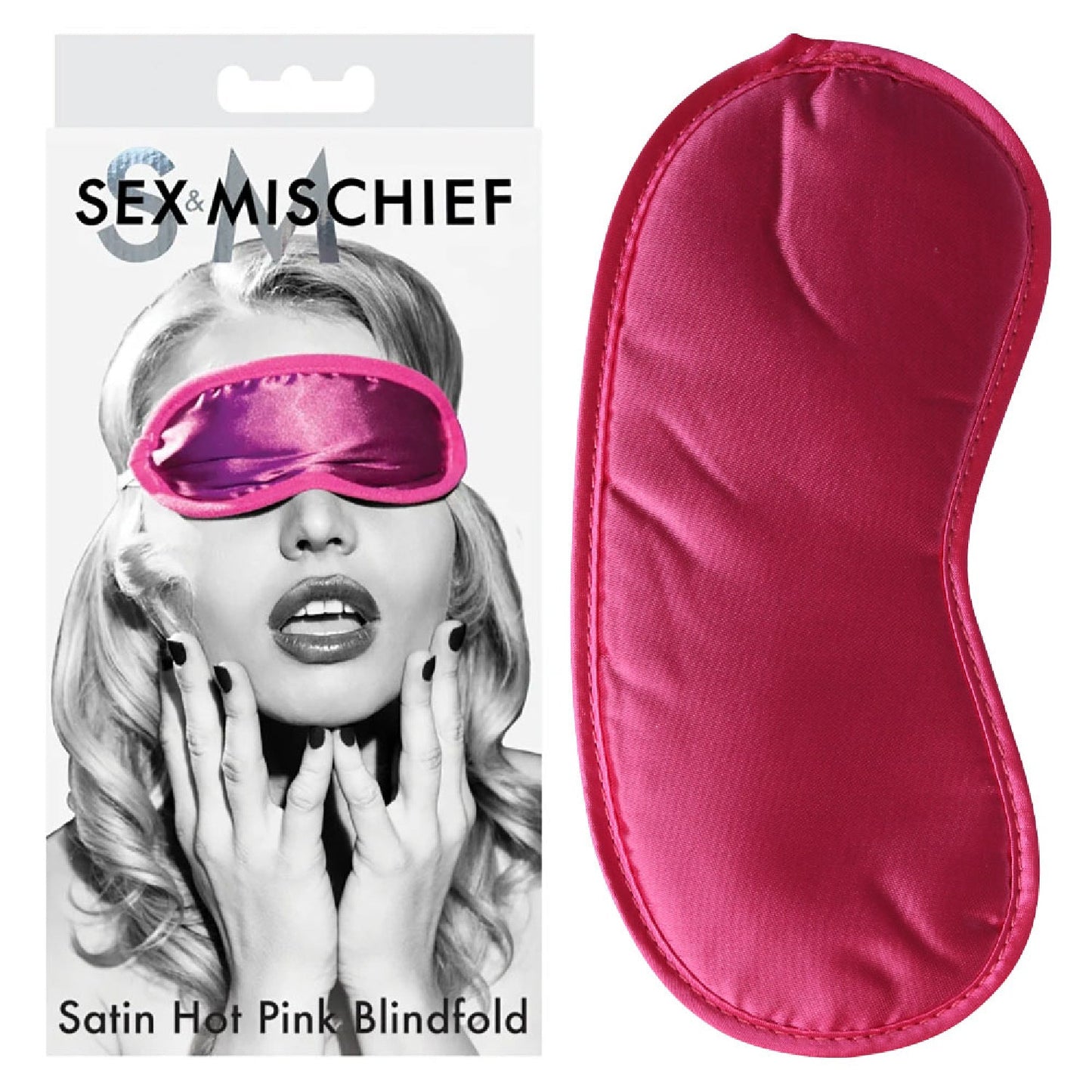 Sex & Mischief Satin Blindfold Hot Pink - penis pumps Australia |