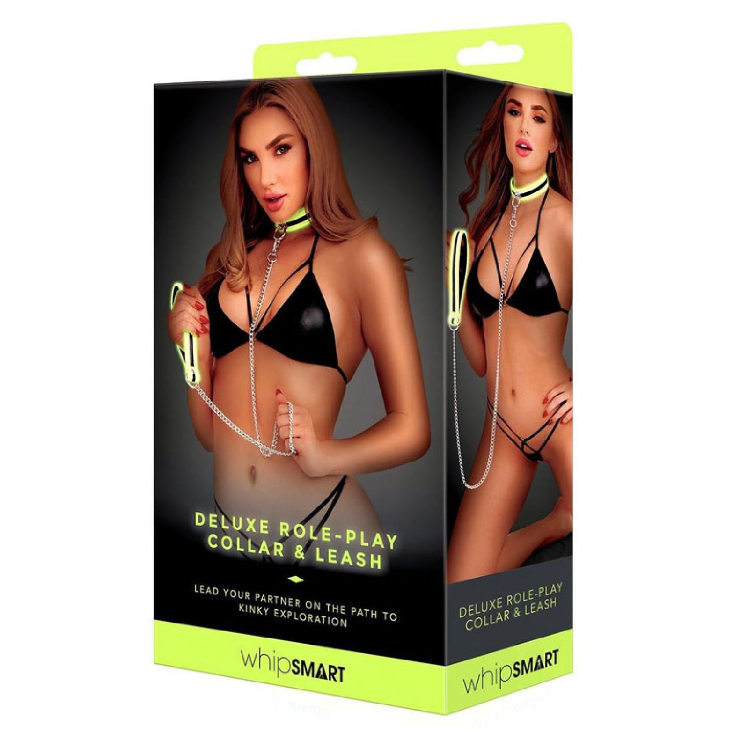 WhipSmart Glow Deluxe Role-Play Collar and Leash - Buy Sex Toys I
