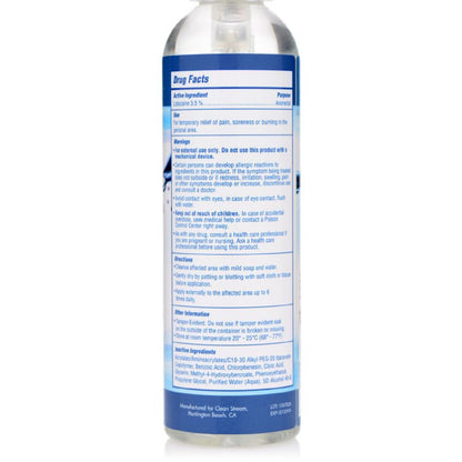 Relax Anal Lube 4.4oz/130ml Desensitizing Spray Gel