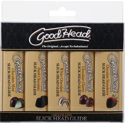 Slick Head Glide Chocolates - 5 Pack - Penis Pumps in Australia | Buy Glass Sex Toys in Australia