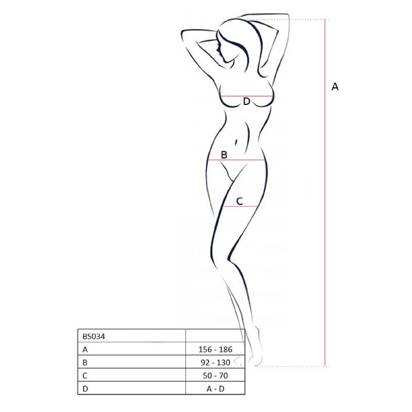 Bodystocking BS034 BLK