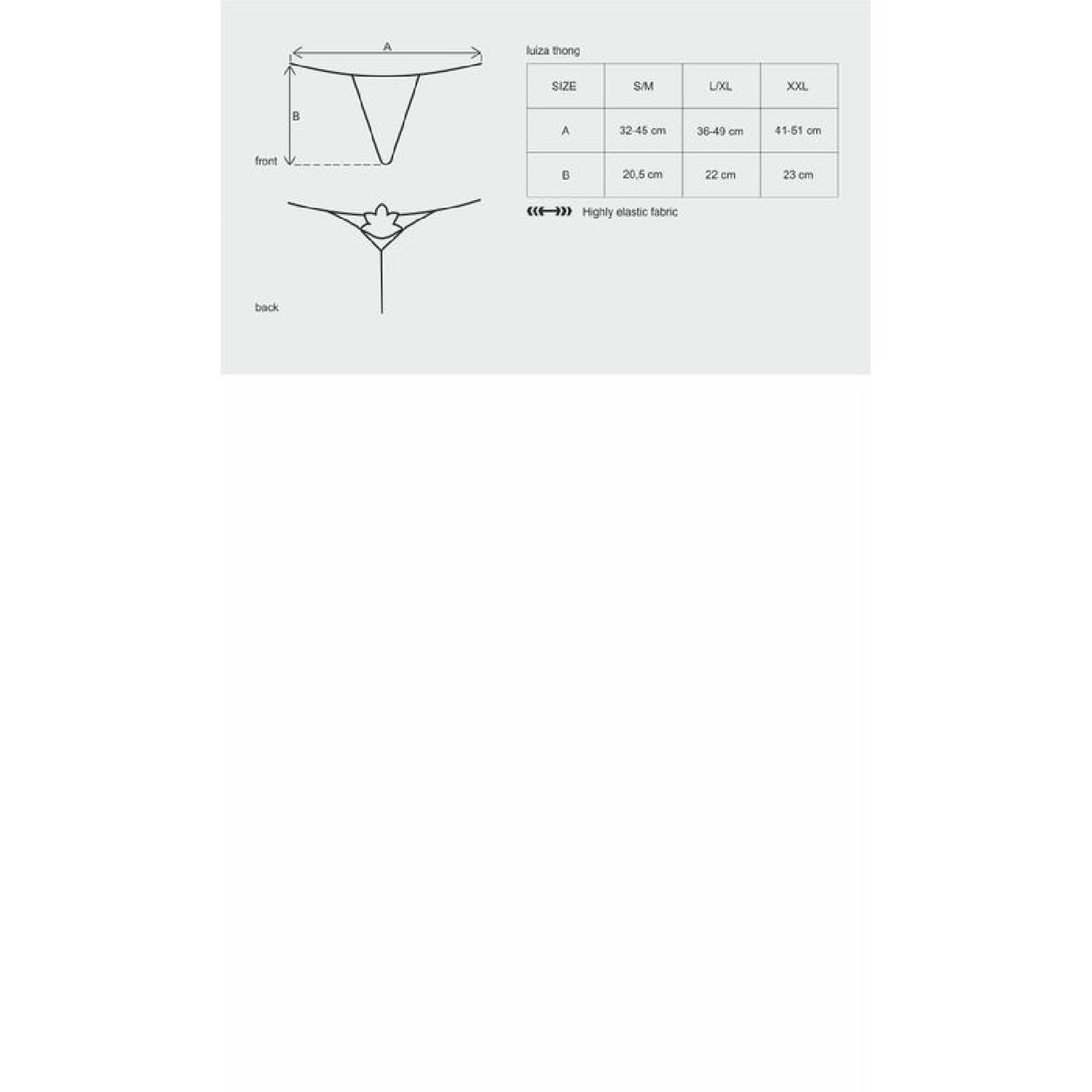 Luiza Thong Black