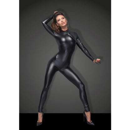 Power Wetlook Overall With Leash And 2 Way Zipper