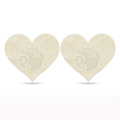 Lace Heart and Flower Nipple Pasties Twin Pk