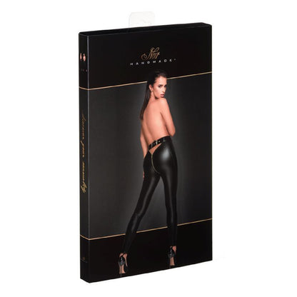 Low Cut  Back Leggings w Gold Zipper