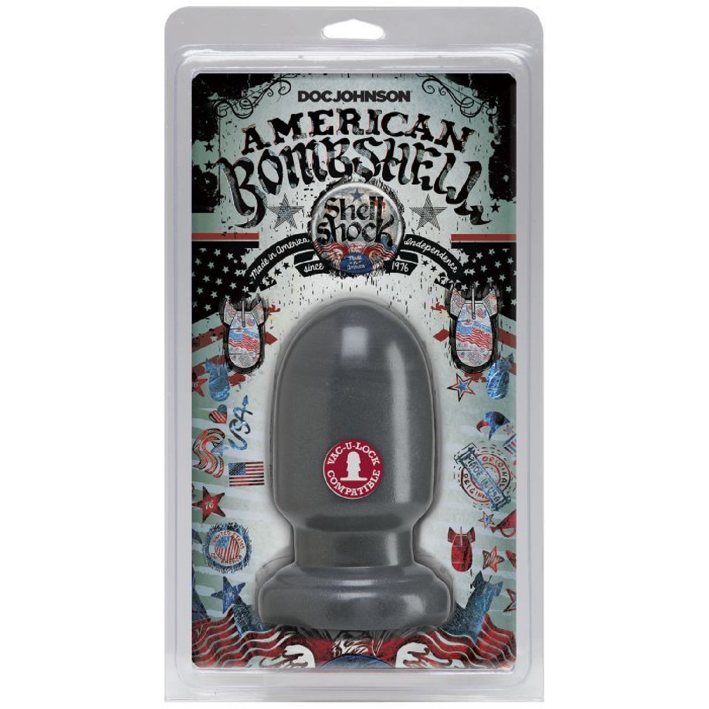 Shell Shock Small Anal Plug Gun Metal