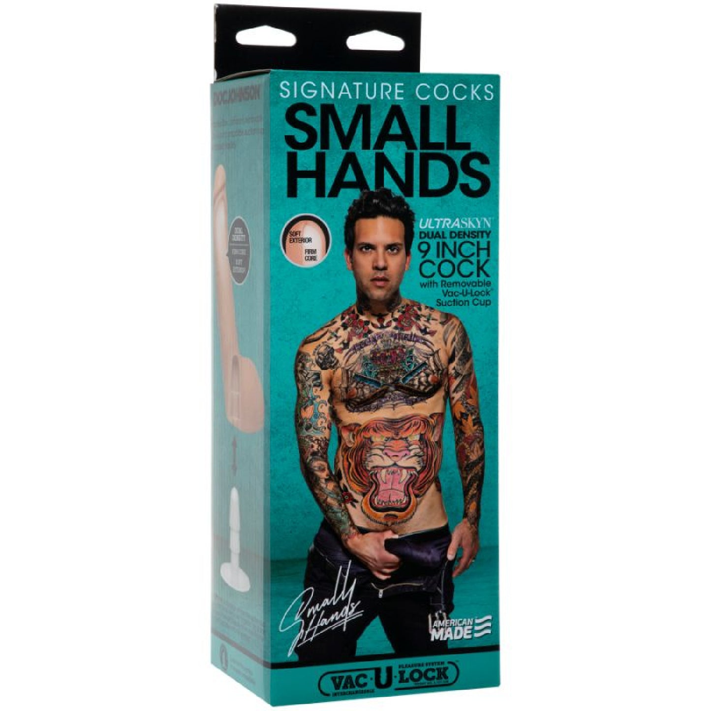 Small Hands Cock w Removable Vac-U-Lock Suction Cup Vanilla