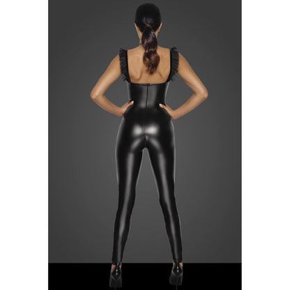 Power Wetlook Overall w Tulle Panel