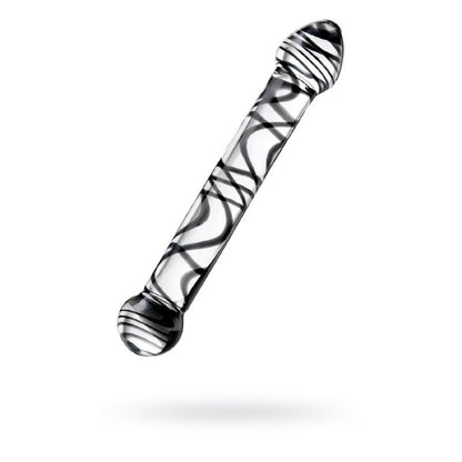 Sexus Glass Dildo Duo Black Swirl 20.5cm