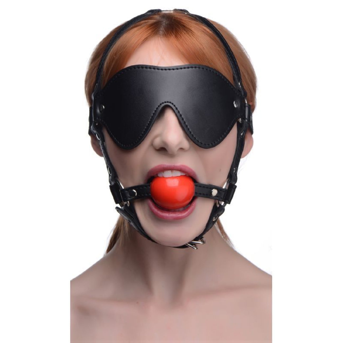 Blindfold Harness w Ball Gag