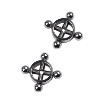 Silver Metal 2 Pc Nipple Clamps