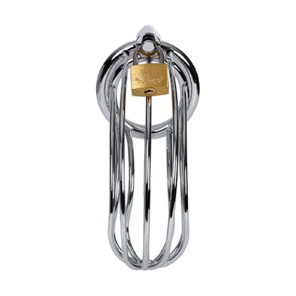 Silver Metal Birdcage Cock Cage