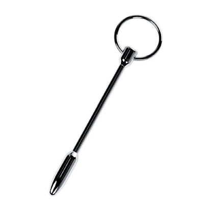 Silver Metal Urethral Plug w Ring