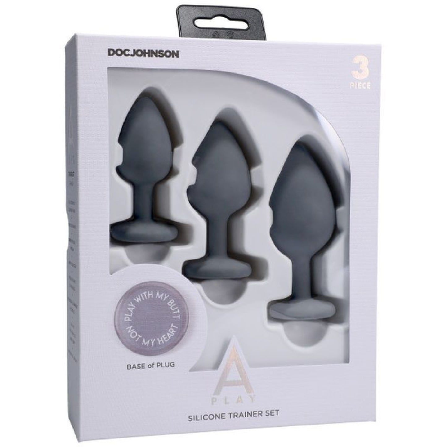 Silicone Anal Trainer Set 3 Pc Grey