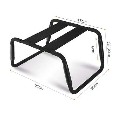 Sex Chair Adjustable Height Black