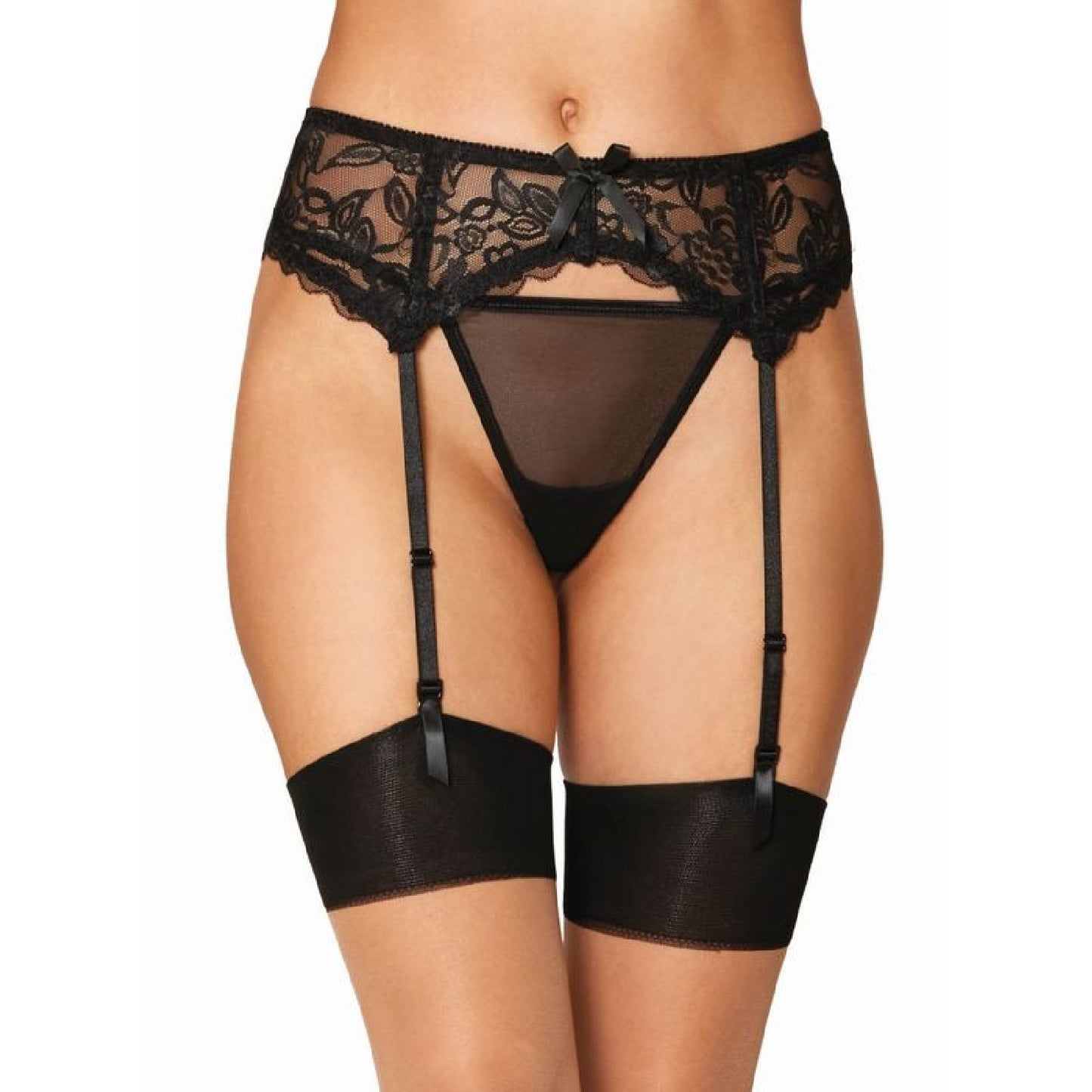 Dreamgirl Lace Garter Belt White