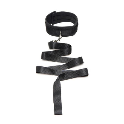 Neoprene Collar And Leash Set Black