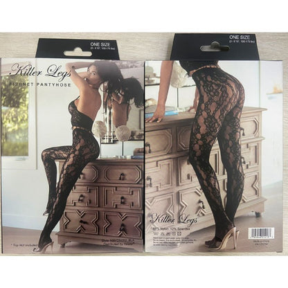 Afterglow Micro Fishnet Tights Fuchsia