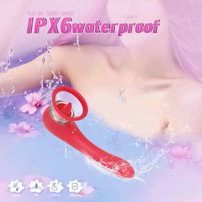 Trumpet 3-in-1 Sucking Licking Vibrating Vaginal Stimulator