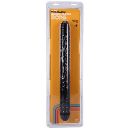 The Classic Double Header Dong - 18" - Veined (Black)