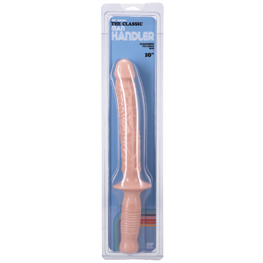 The Classic Manhandler - 10" Dildo Plus Handle (White)