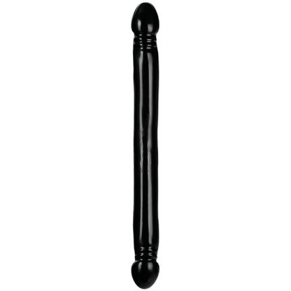 The Classic Double Header Dong - 18" - Smooth (Black)