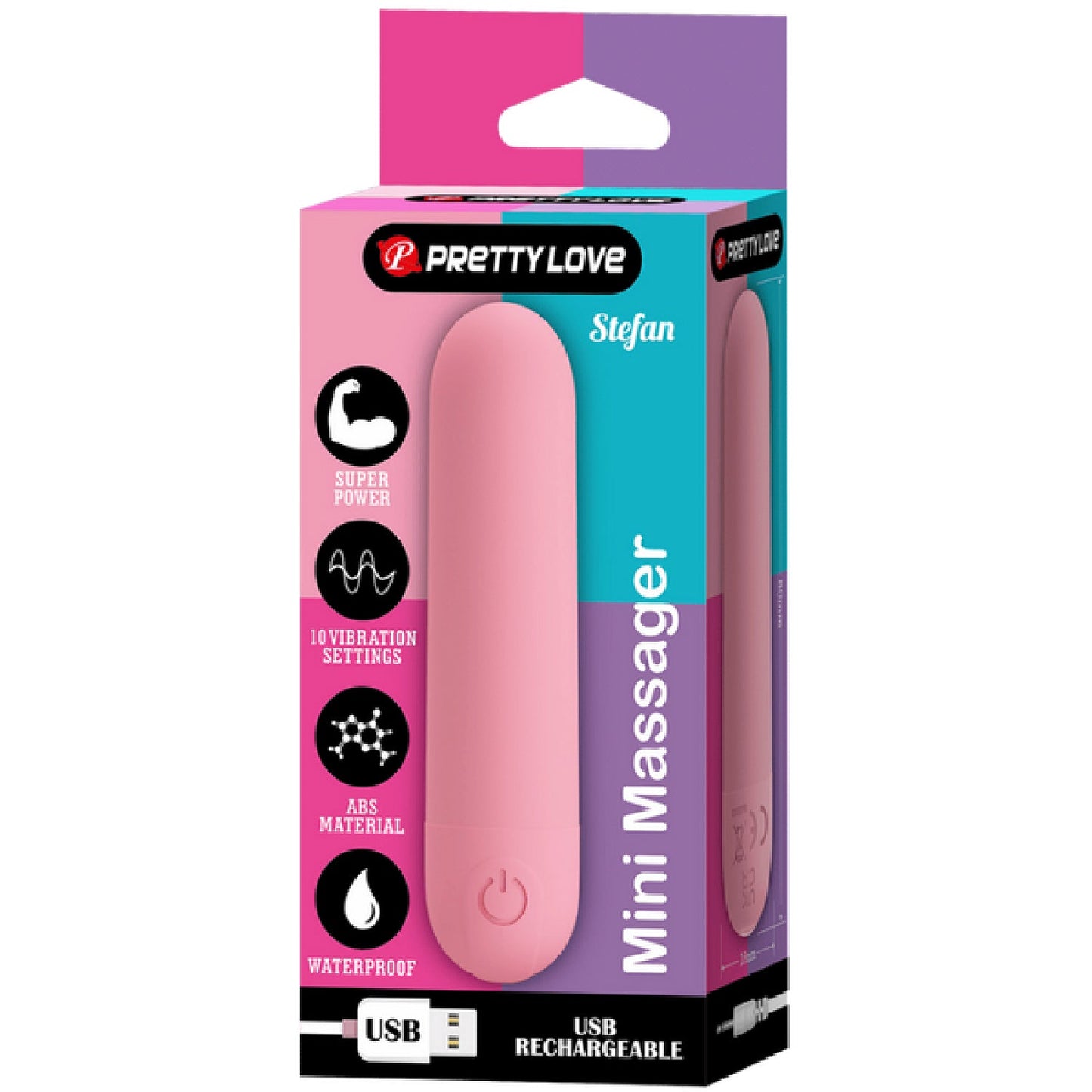 Stefan - Rechargeable Mini Massager (Purple)