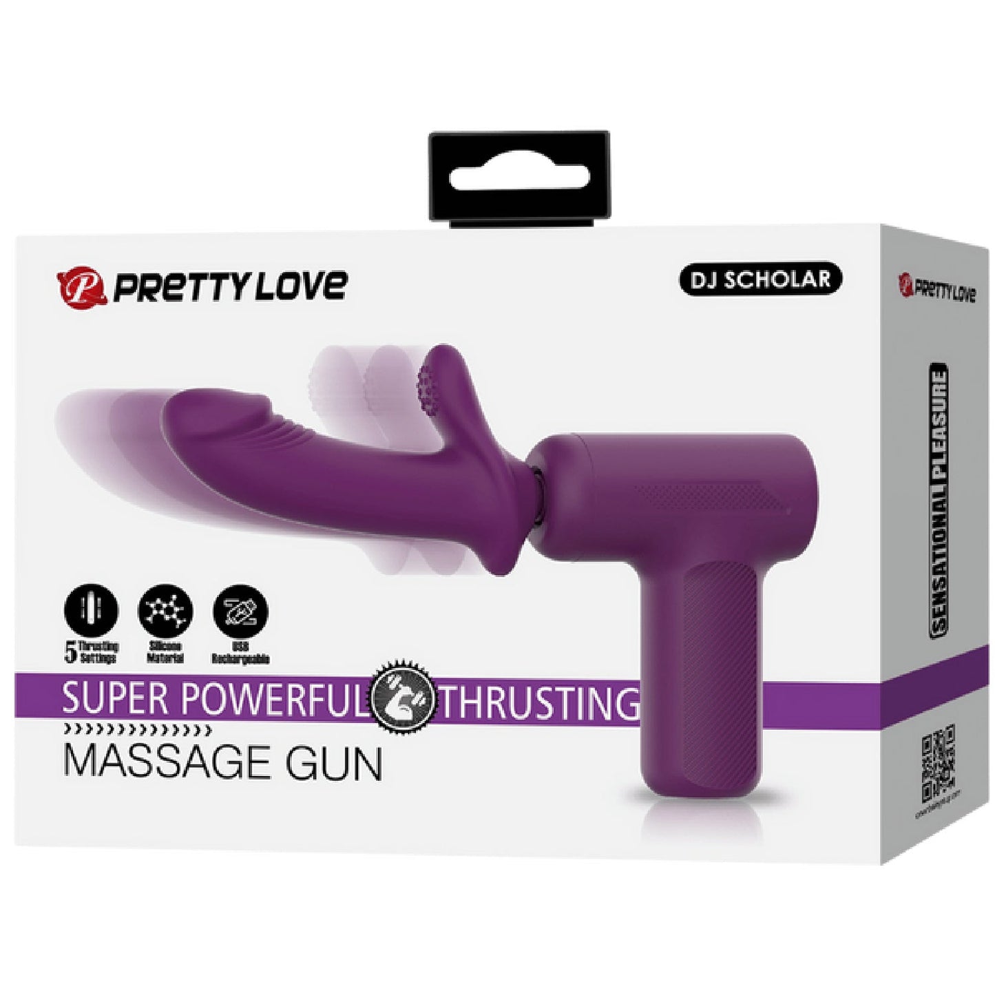 Super Power Thrusting Massage Gun (Purple)