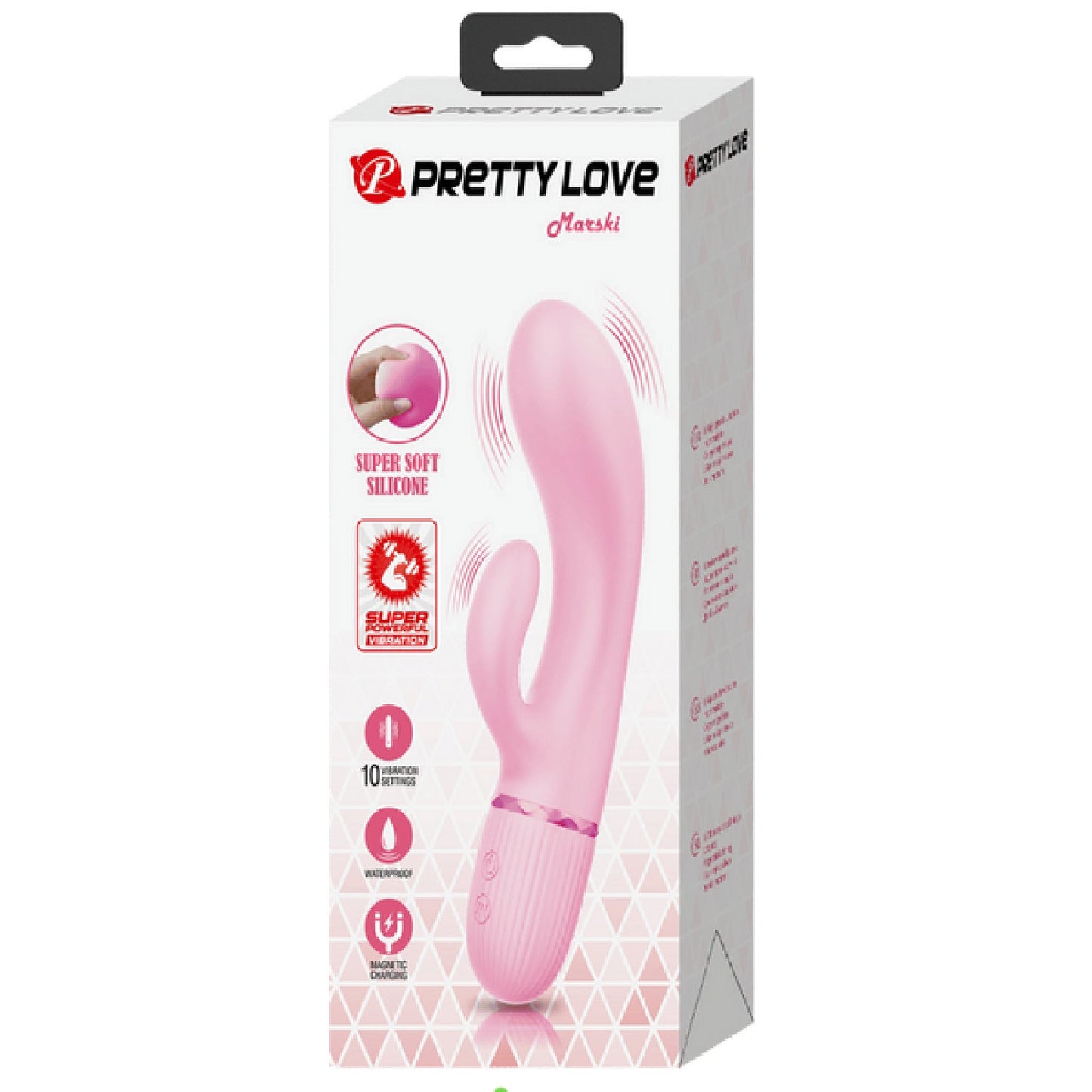 Super Soft Silicone Dual Motor Marski (Pink)