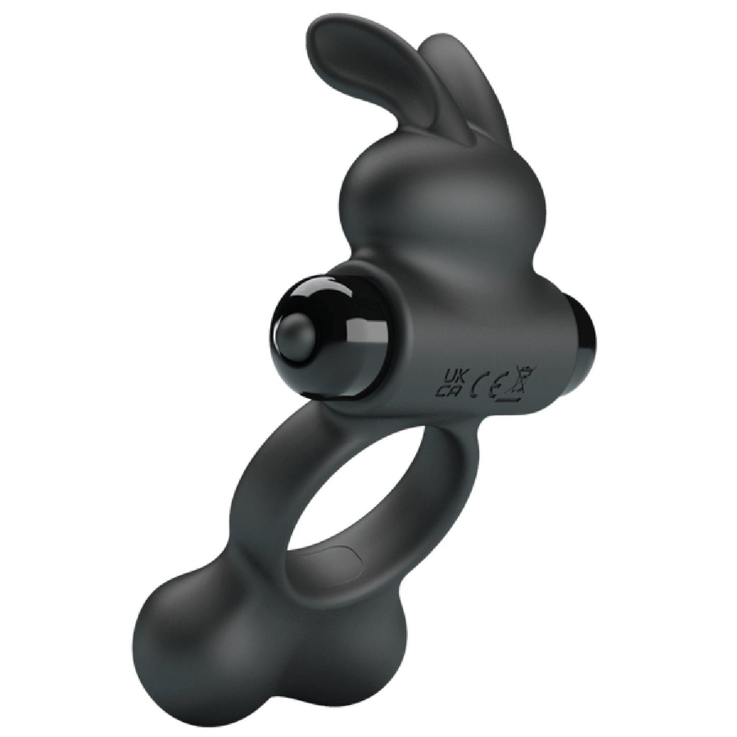 Yusuf - Vibrating Cockring with Steele Balls (Black)