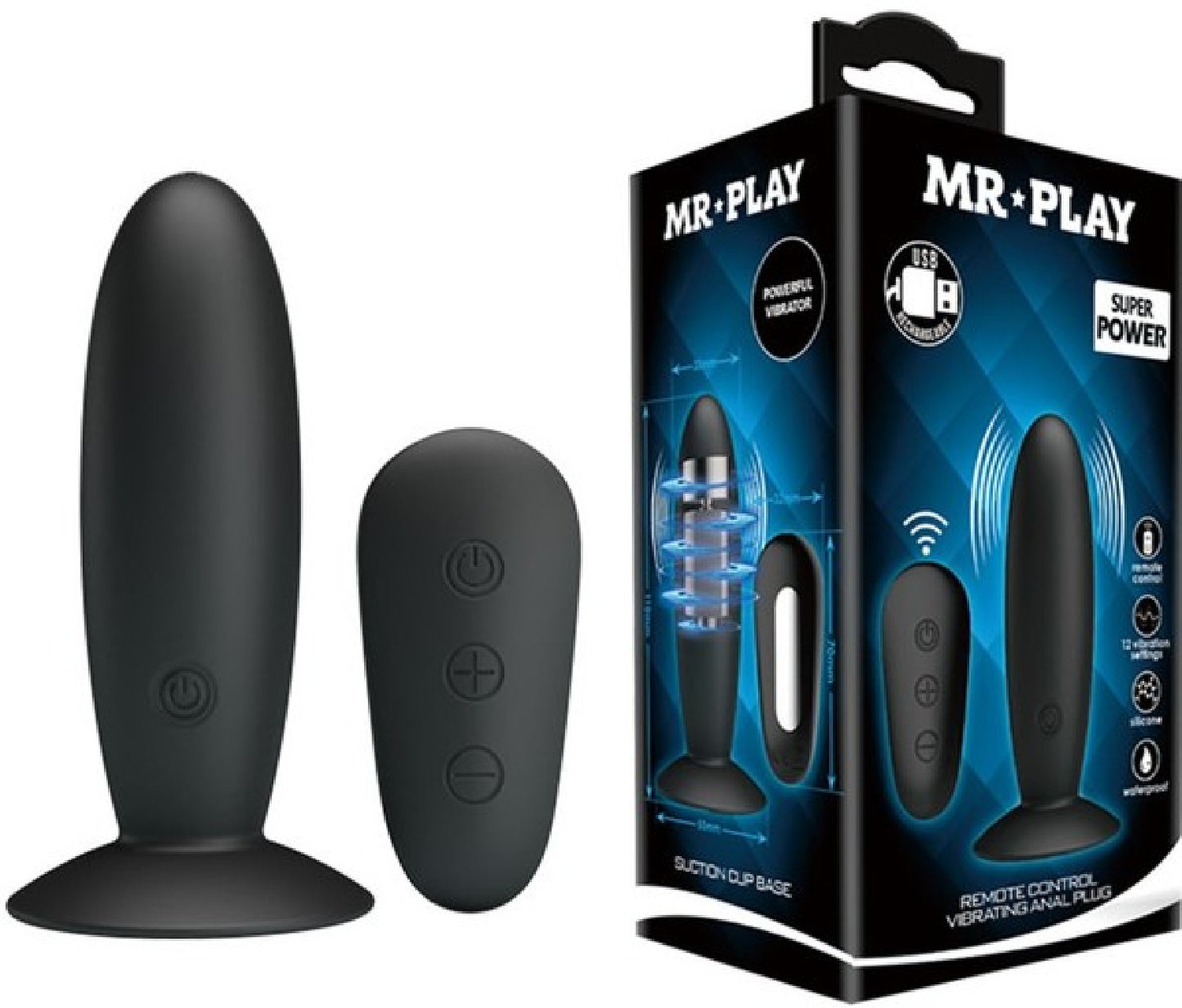 Remote Control Vibrating Anal Plug - glass sex toys Australia | Best Anal Toys in Australia