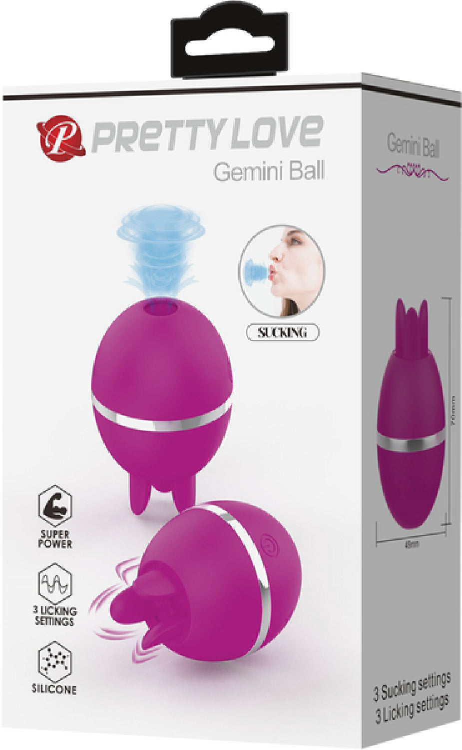 Gemini Ball Sucking and Licking Vibrator - cock rings Australia | Adult Store Australia